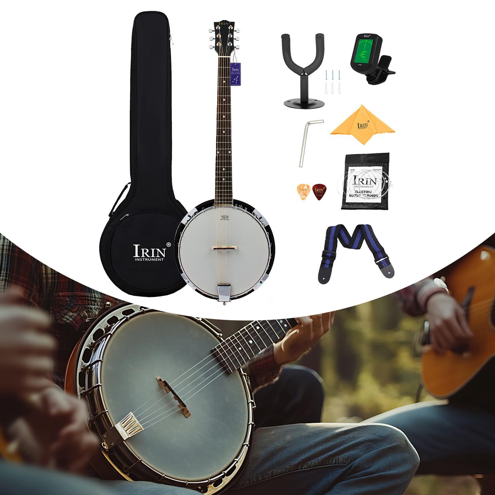 Musical Instrument Banjo - 36.61 inç Banjo, Taşıma Çantası, Ekstra