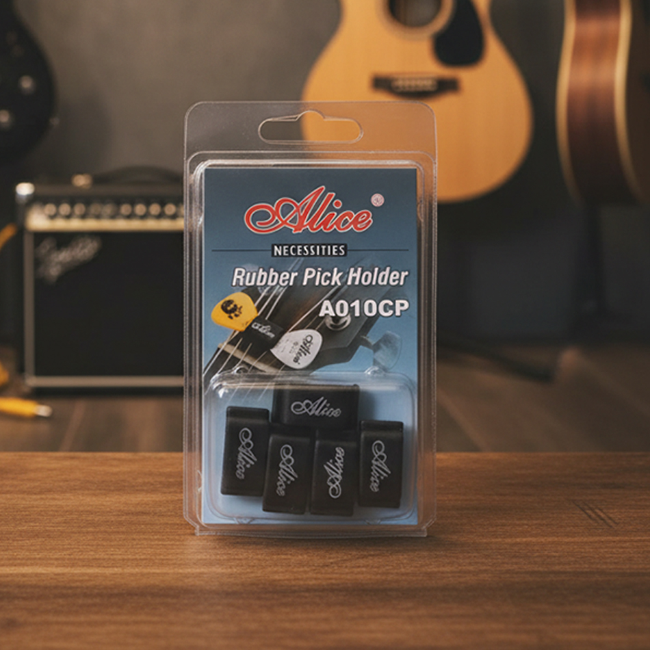 Musical Instrument Fagot - Alice Siyah Kauçuk Pick Tutucu 5