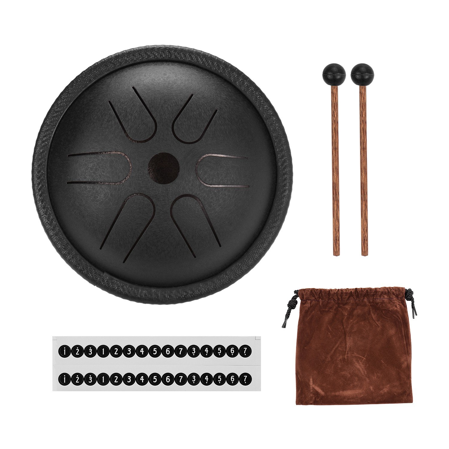 Tongue Drum Steel - 5.5 İnç Mini Çelik Dil Davulu