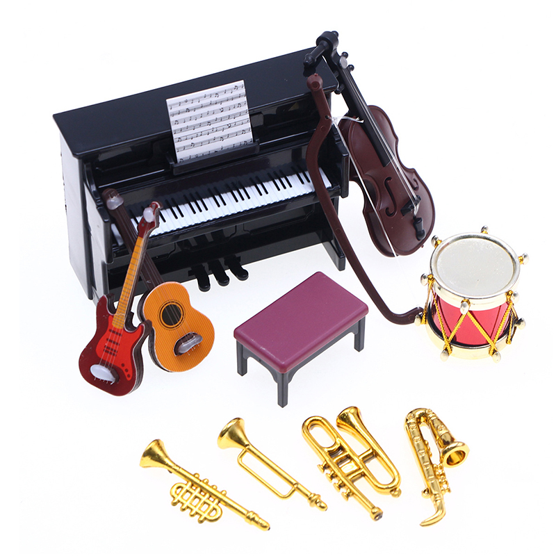 Musical Instrument Like Piano - Klasik 1:12 Ölçekli Minyatür Müzik Aleti