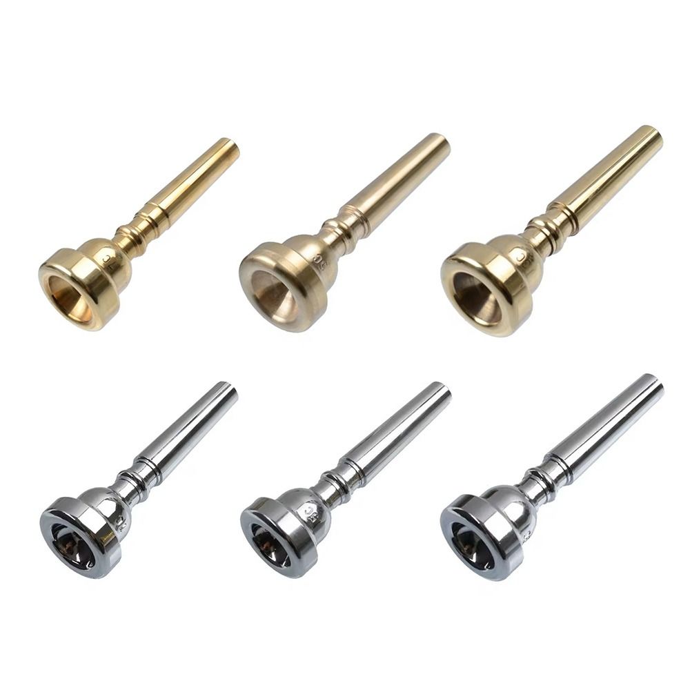 Musical Instrument Fagot - 3C/5C/7C Trompet Ağızlık Altın/Gümüş Pirinç Müzik