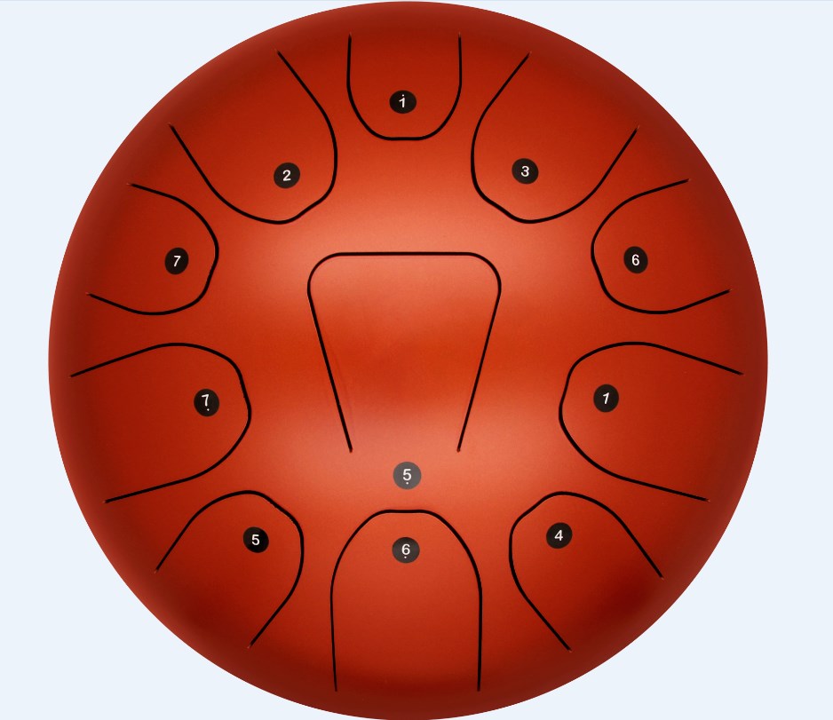 Tongue Drum Steel - 12 inç İnci El Davulu Perküsyon
