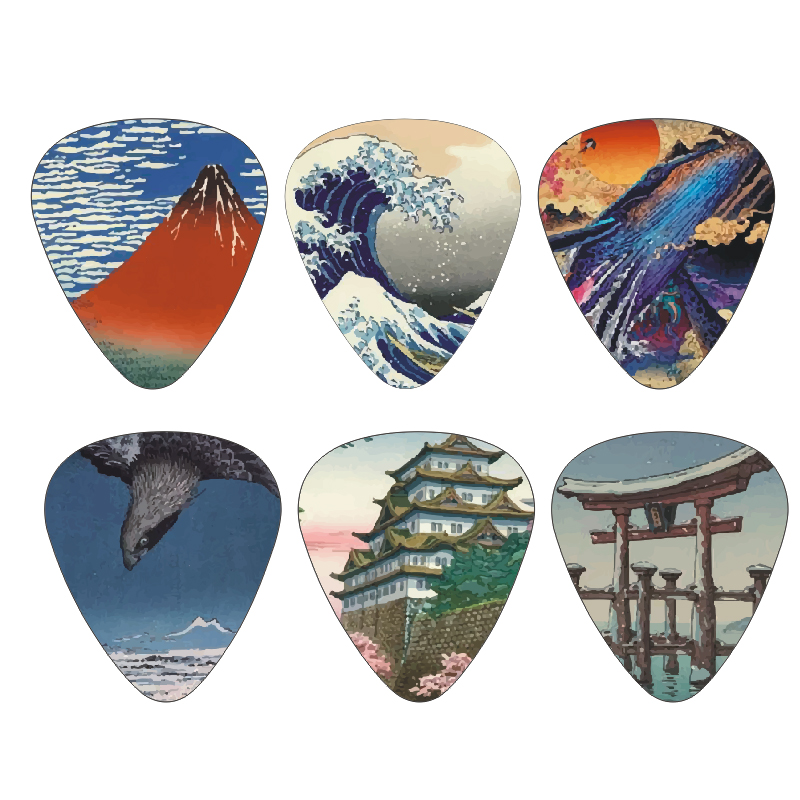 Musical Instrument Fagot - Yeni 12 adet/takım Gitar Seçtikleri-Japon Kültürü