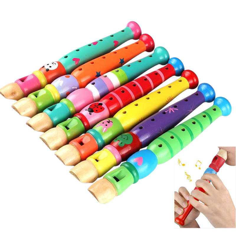 Musical Instrument Fagot - 2 adet Ahşap Flüt 20 cm