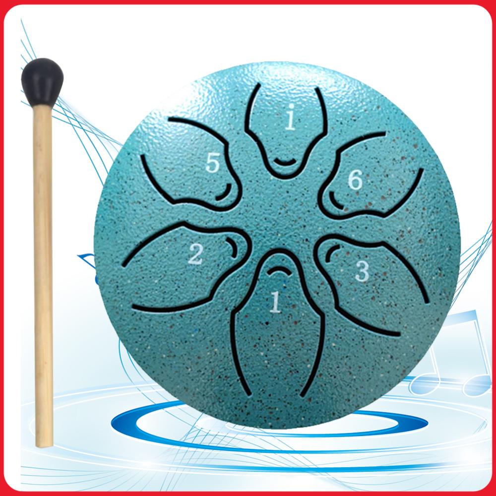 Tongue Drum Steel - 3 İnç 6 Nota Yağmur Davulu