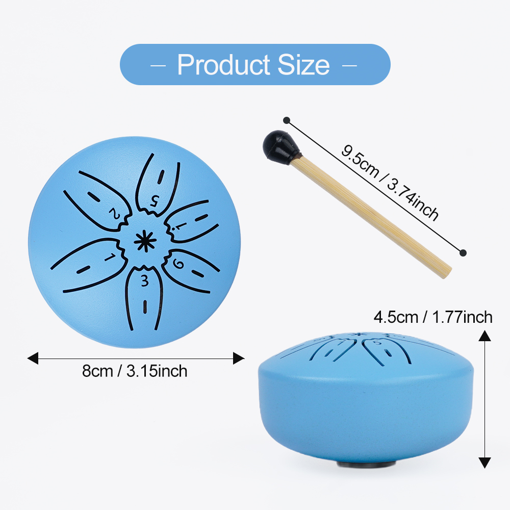 Taşınabilir Mini Çelik Dil Dav - Tongue Drum Steel incelemesi ve fiyatı