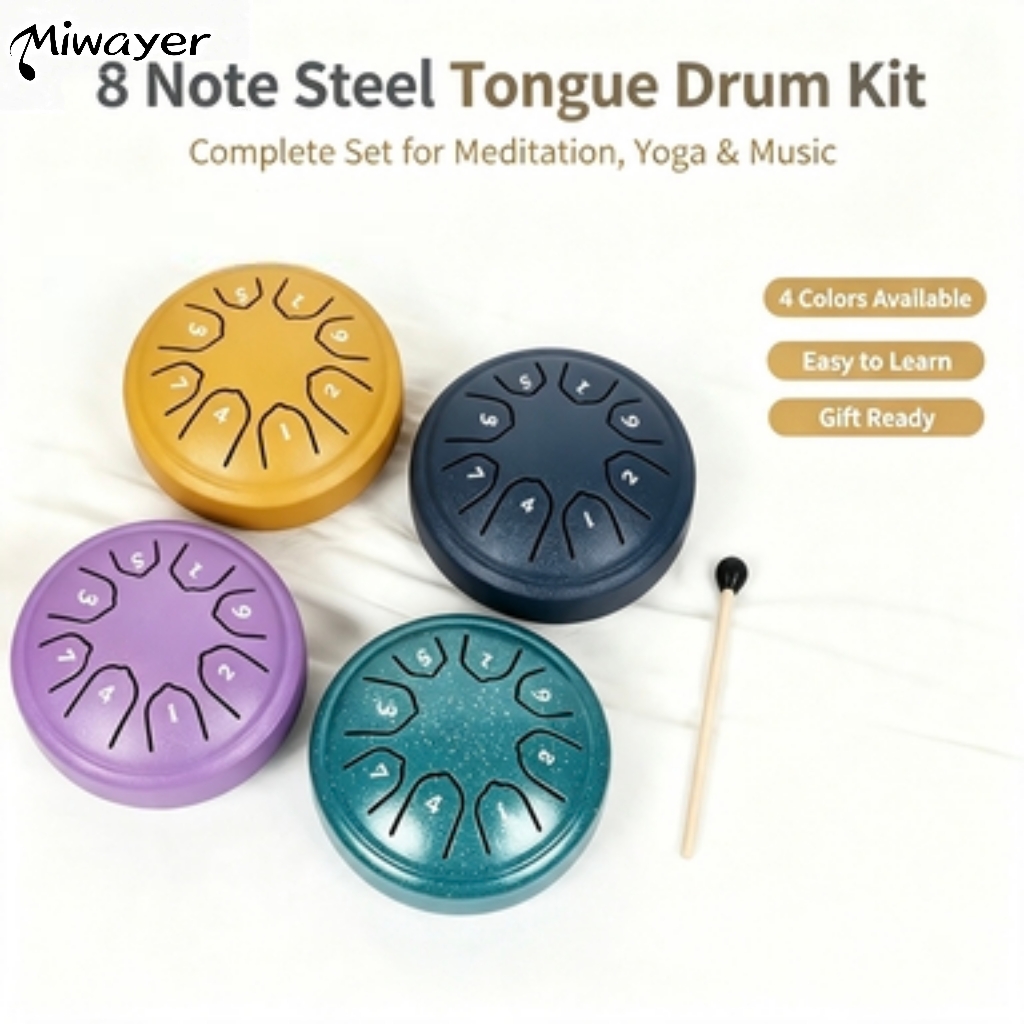 Miwayer 8 Tonlu 4.5 İnç Çelik  - Tongue Drum Steel incelemesi ve fiyatı