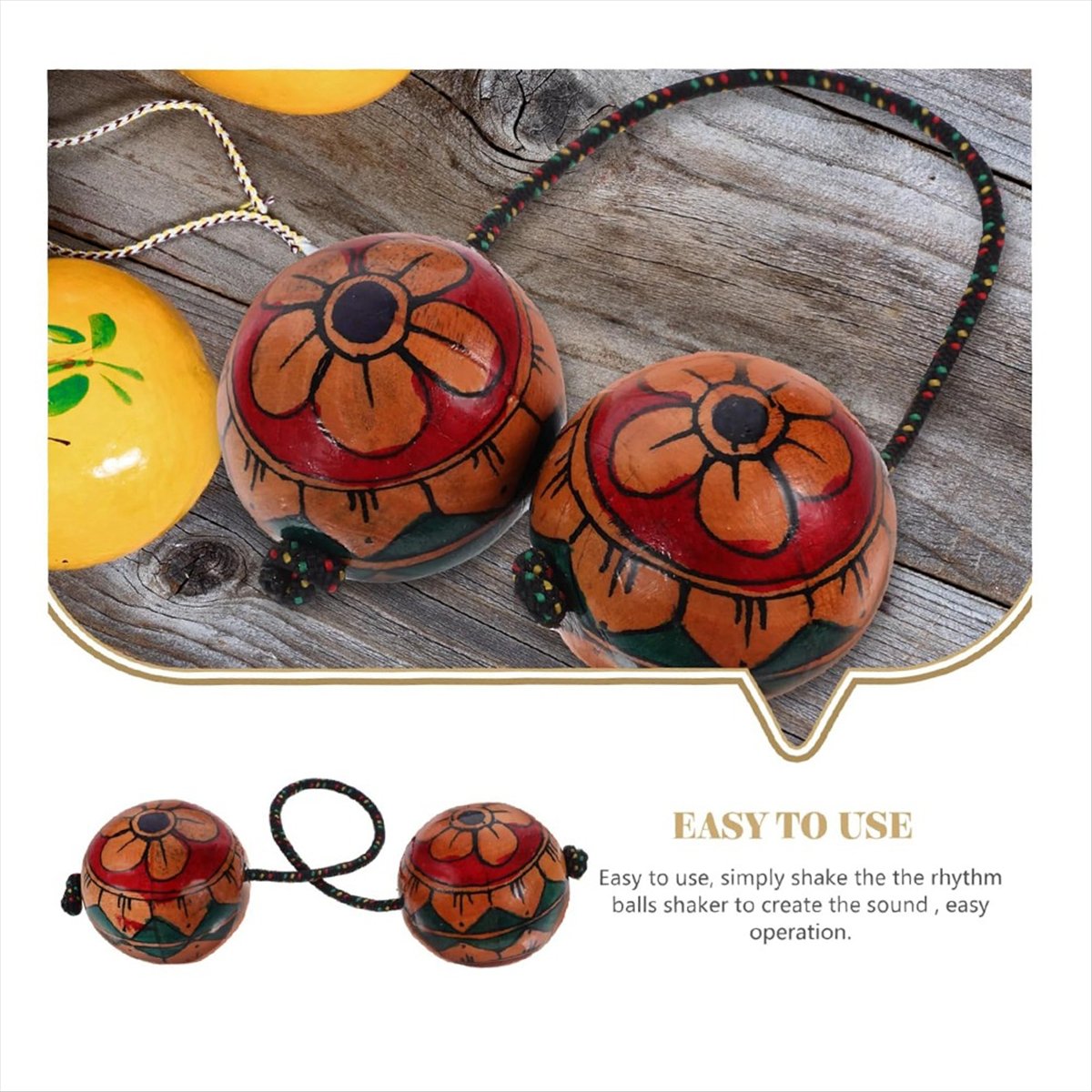 【HOT!TURE】Elle Çizilmiş Maraka - Musical Instrument You Shake incelemesi ve fiyatı
